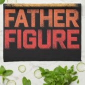 パパじゃない父親姿だおもしろい キッチンタオル (折り畳み)