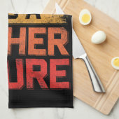 パパじゃない父親姿だおもしろい キッチンタオル (四つ折り)