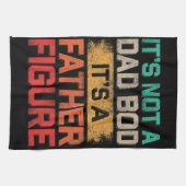 パパじゃない父親姿だおもしろい キッチンタオル (横)