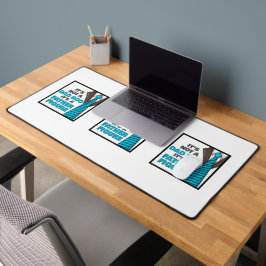 パパじゃない父親姿だ デスクマット