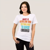 パパじゃない父親姿だ トライブレンドTシャツ (正面全面)