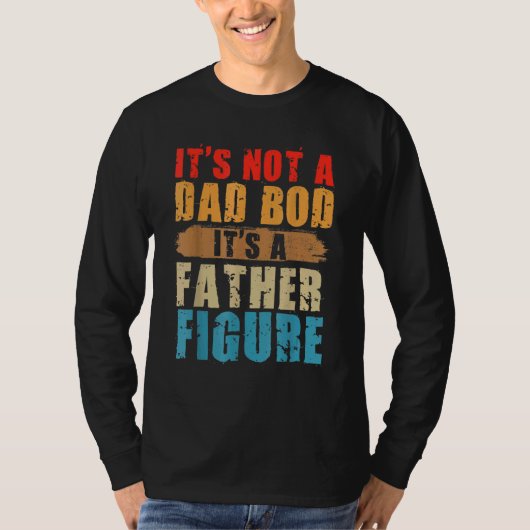 パパじゃない父親姿父親D Tシャツ (正面)