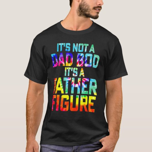 パパじゃない父親姿絞り染めファス Tシャツ (正面)