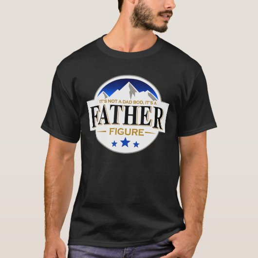 パパじゃない親父おもしろい山だ Tシャツ (正面)