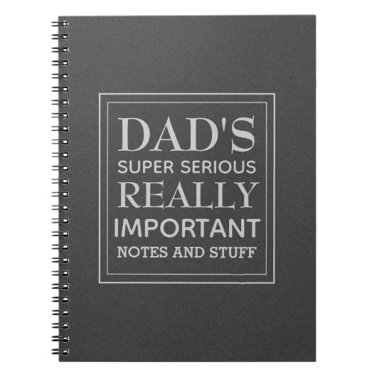 パパすごいの重大物 ノートブック (正面)