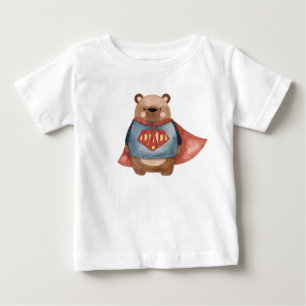 パパすごいキッズシャツスーパーヒーロー父の日のギフト ベビーTシャツ