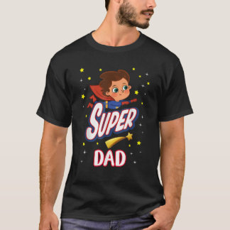 パパすごいスおもしろいパーヒーローファミリーマザーズデイ Tシャツ
