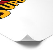 パパすごいスーパーダッおもしろいドスーパーヒーローパパ ポスター (角)