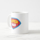 パパすごいヒーローシールド コーヒーマグカップ (正面左)