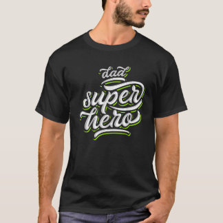 パパすごいヒーロ最高のパパ引用文 Tシャツ