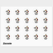 パパすごいペンギン ラウンドシール (シート)