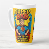 パパすごいマグ:完璧な父の日の贈り物! カフェラテマグ (左アングル)