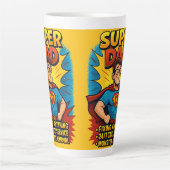 パパすごいマグ:完璧な父の日の贈り物! カフェラテマグ (正面)