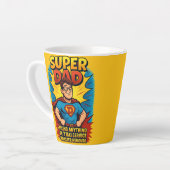 パパすごいマグ:完璧な父の日の贈り物! カフェラテマグ (左アングル)