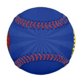 パパすごいレッドイエローブルーファザーズデイスーパーヒーロー 野球ボール (裏面)