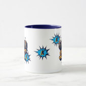 パパすごい写真男、神話、伝説モノグラム マグカップ (中央)