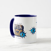 パパすごい写真男、神話、伝説モノグラム マグカップ (正面左)