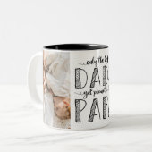 パパだけ最高のがパパに昇進する ツートーンマグカップ (正面左)