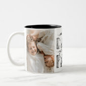 パパだけ最高のがパパに昇進する ツートーンマグカップ (左)