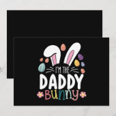 パパだよ イースターファミリーお揃い 招待状 (正面/裏面)