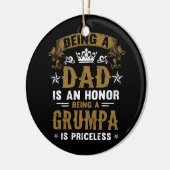 パパであることは名誉であり愚痴である セラミックオーナメント (左)