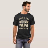 パパであることは名誉であるパパは高価である Tシャツ (正面フル)