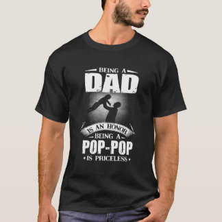 パパであることは名誉であポップ・アートのりポップ・アートのて Tシャツ