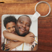 パパではない父親姿の父の日 キーホルダー (裏面)