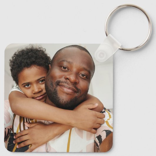 パパではない父親姿の父の日 キーホルダー (裏面)