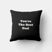 パパで愛犬を嗅ぎ回る白黒の写真 クッション (裏面)