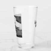 パパで愛犬を嗅ぎ回る白黒の写真 タンブラーグラス (左)