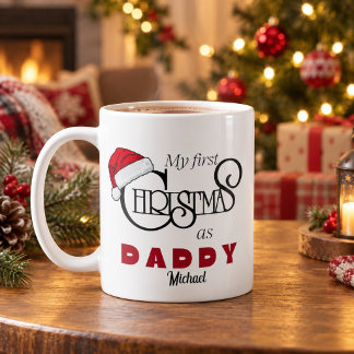 パパとしての初めてのクリスマスマグカップ コーヒーマグカップ