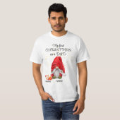 「パパとしての初めてのクリスマス」格言Tシャツ Tシャツ (正面フル)
