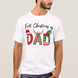 パパとして初のクリスマス ファミリーおそろい クリスマスグッズ Tシャツ