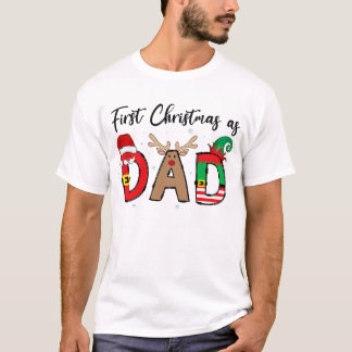 パパとして初のクリスマス ファミリーおそろい クリスマスグッズ Tシャツ