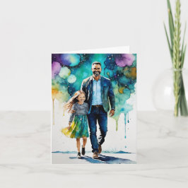 「パパとの冒険」- 楽しい父の日 カード