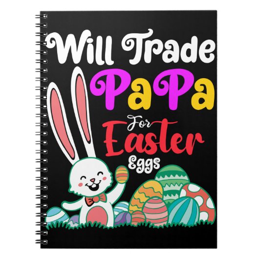 パパとイースターエッグを交換します ノートブック (正面)