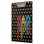パパとゴールデンハートブラック金ゴールドテーマ クリップボード (左)