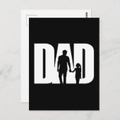 パパとドーターシャツ父の日Tシャツアイディア ポストカード (正面/裏面)