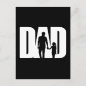 パパとドーターシャツ父の日Tシャツアイディア ポストカード (正面)