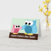 パパとドーターフール – 父の日のカード カード (黄色い花)