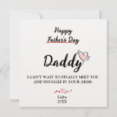 パパとバンプ！父パーソナライズされたの日 招待状 (正面)