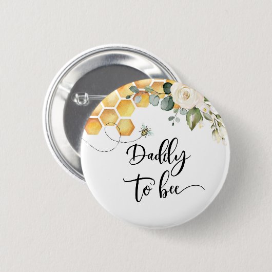 パパとビー 缶バッジ (正面&裏面)