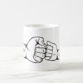 パパとベビーファーストバンプファーザーズデイギフト コーヒーマグカップ (中央)