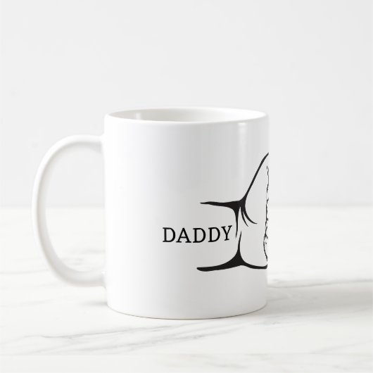 パパとベビーファーストバンプファーザーズデイギフト コーヒーマグカップ (左)