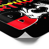 パパとママ誕生日のママ男の子の家族パーティー ポスター (角)