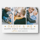 『パパとミー』 1日目の父の日3 xフォトコラージュ フォトプラーク (正面)