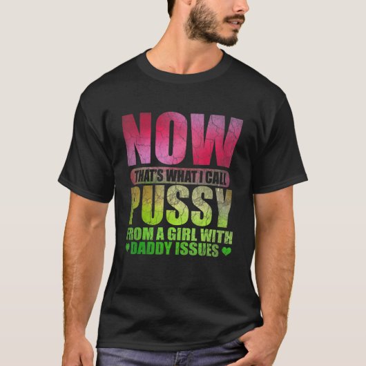 パパと一緒に大人のユーモア皮肉を言う少女から Tシャツ (正面)