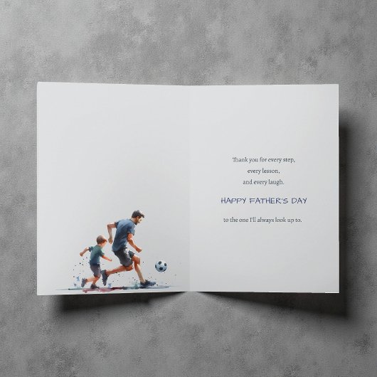 パパと一緒に歩く人生はもっと素敵 父の日 カード