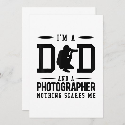 パパと写真家は何も私のギフトを怖がらない 案内状 (正面/裏面)